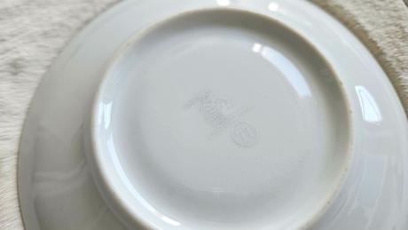 Retro porcelánové podšálky / tanieriky, čssr, 