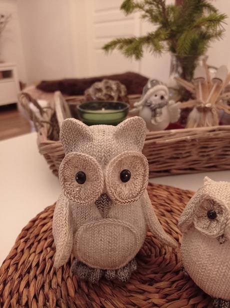 Prekrasne keramicke sovičky - sovy akoby pletene, 