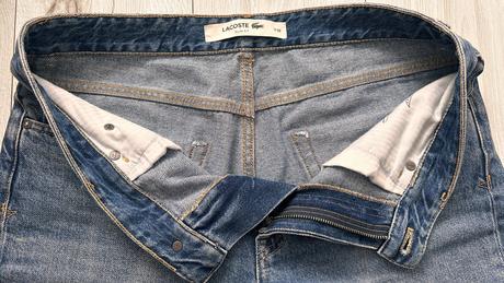 Pánske,kvalitné,riflové šortky lacoste - č.34, lacoste,34