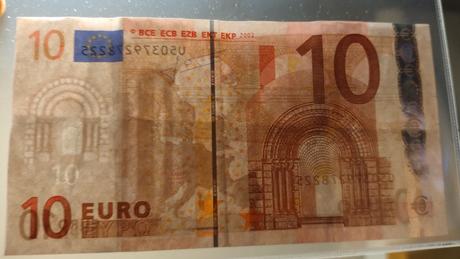 10 euro bankovka 2002 u, 