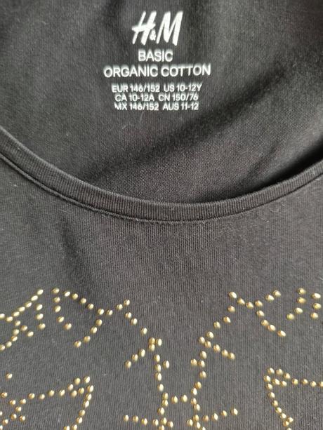 Dievčenské tričko, h&m,146