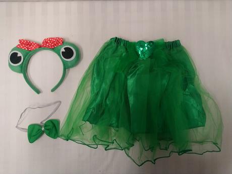 3 dielny kostým žabka, uni - 3-8r, 104-128 cm,