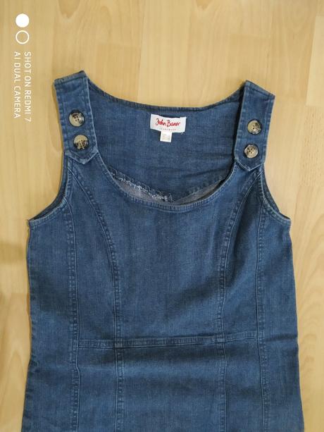 Riflové šaty, bonprix,36