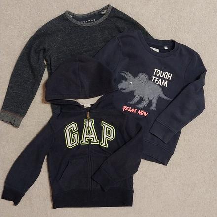 Set 3x mikina, gap, nutmeg, gap,128