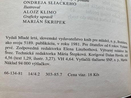 O zakliatej žabe prvé vyd.1981, 