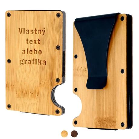 Minimalistické drevené peňaženky,