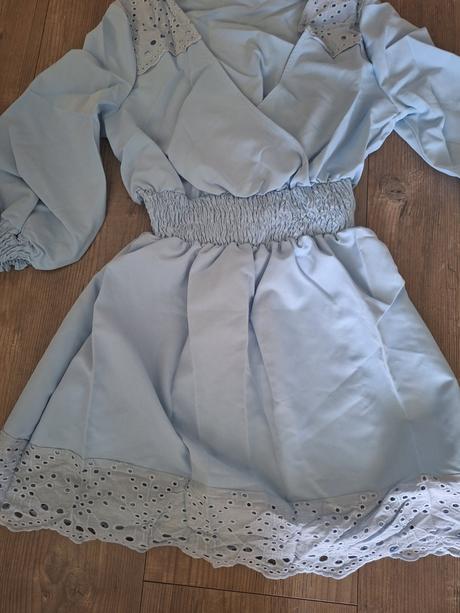 Modre letne saty sky blue, m / s