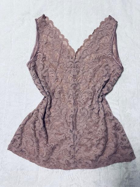 Staroružový čipkovaný top zn. intimissimi, intimissimi,l / m
