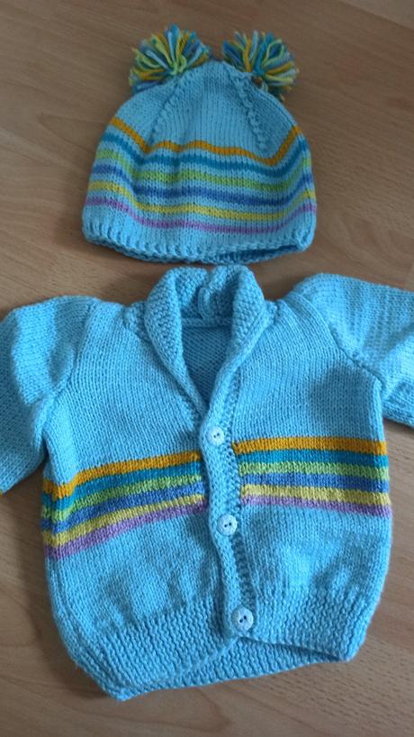 Sveter +čiapka retro, 80