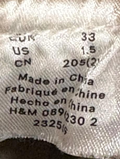 H&m zateplené členkové topánky v.33-20,8, h&m,33