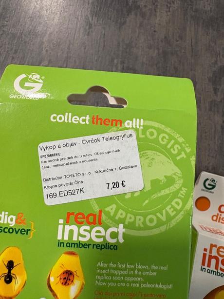 Geoworld - vykop a objav lienka a cvrčok, 