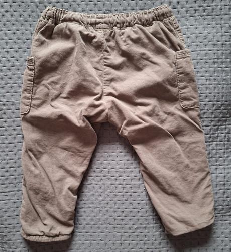 Zateplene nohavice, h&m,86