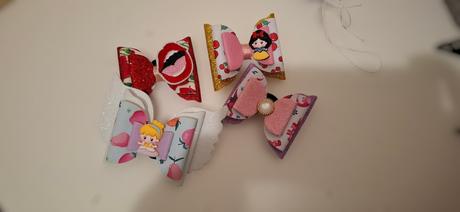 Balíčky mašiel na gumičke/štipce, 