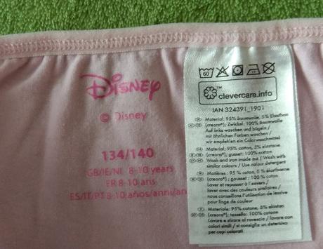 Spodné prádlo princess, disney,140