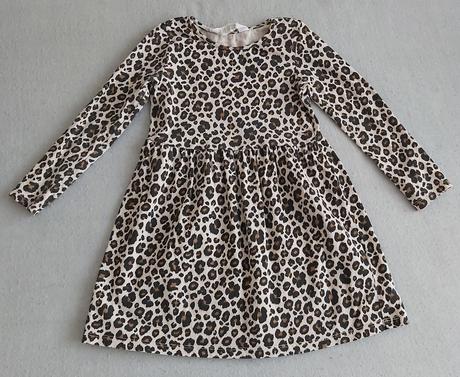 Šaty leopard h&m 98/104, h&m,98