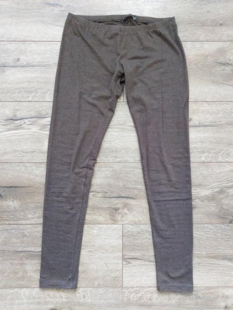 Hnedé bavlnené legíny 36/38, terranova,m