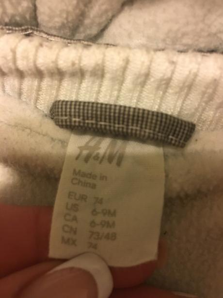 Frajerská ,teplučká bundička, h&m,74