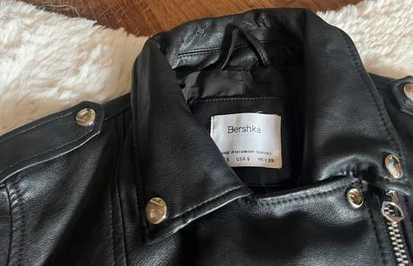Kožená bunda, bershka,s