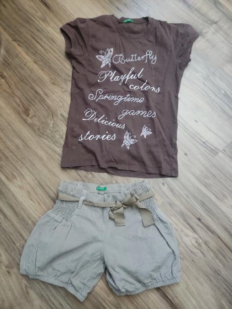 Set tričko plus kraťasy, benetton,158