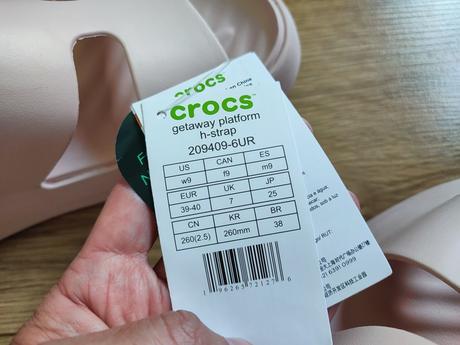 Šľapky crocs getaway platform h-strap w9 39-40, crocs,40