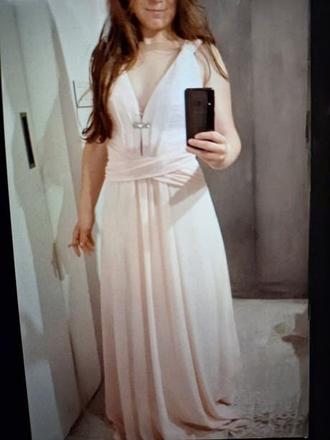 Skratene plesove svetloruzove saty, s