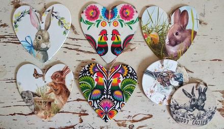 Veľkonočná závesná dekorácia,