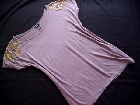 Hnedé so zlatou aplikáciou s-m-l-xl, h&m,l