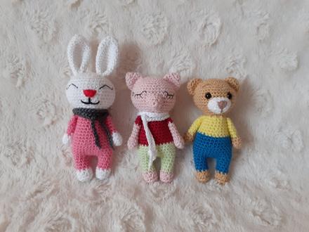 Hackovany zajko, macko, prasiatko,