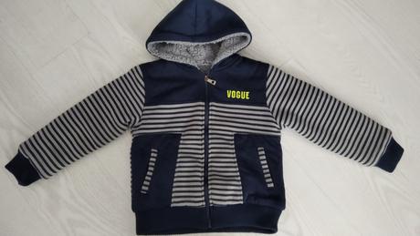 Zateplená hrubá mikina/ bunda, 116