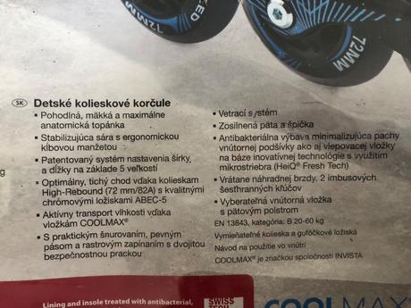 Kolieskové korčule, crivit,33 / 34 / 35 / 36 / 37