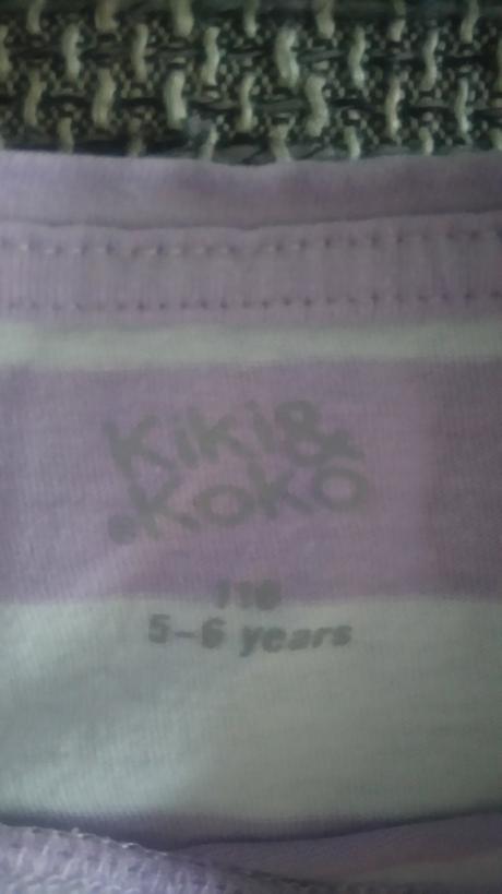 Dievčenské tričko s krátkym rukávom 2 ks, kiki&koko,116