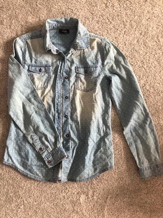 Bodkovaná košeľa, c&a,146