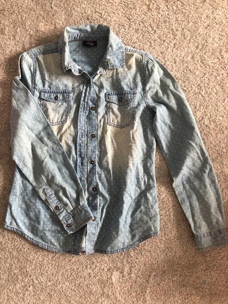 Bodkovaná košeľa, c&a,146