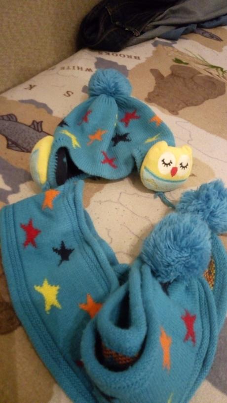 Zimný set čiapka a šál , 92