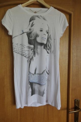 Guess luxusne jedinecne predlzene tricko/minisaty, guess,m