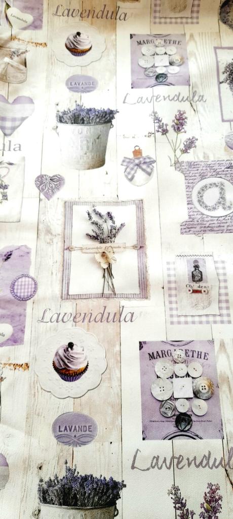 Dekoračná bavlna levandula 1 meter,