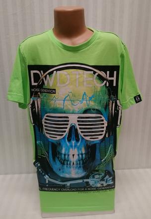 Zelené tričko s motívom, dwd tech, 158-164, 164