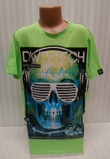 Zelené tričko s motívom, dwd tech, 158-164, 164