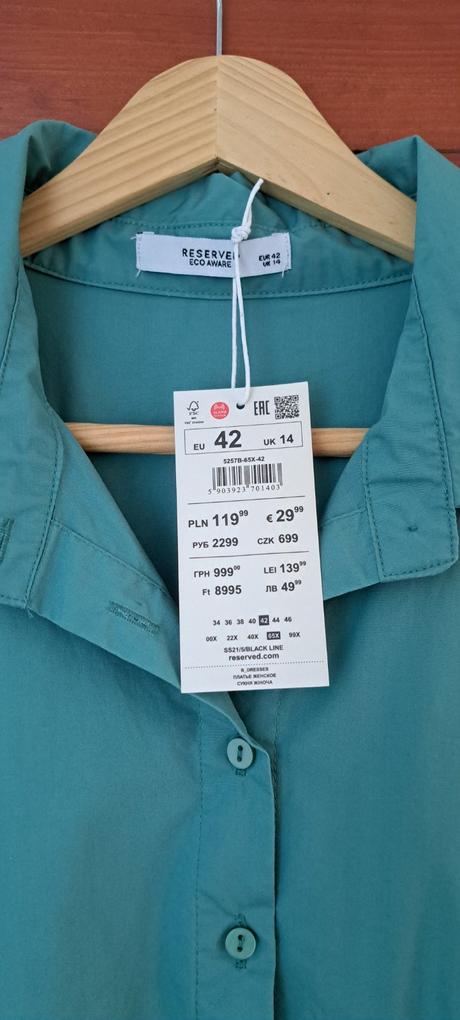 Letné košeľové šaty, reserved,42