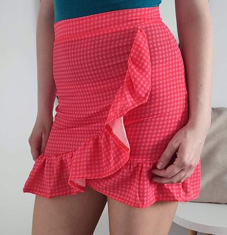 Ružová sukňa s volánikmi - nová, s visačkou, s