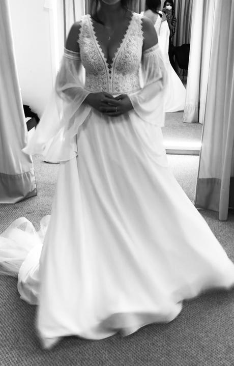 Boho svadobné šaty šité na mieru, 38