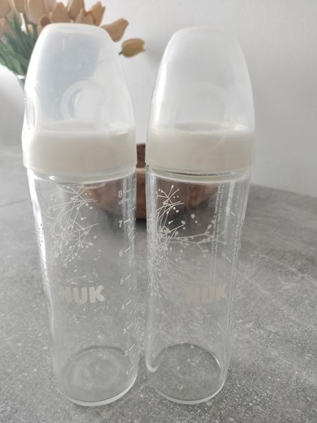 2x nuk sklenená fľaša, nuk