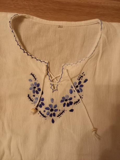 Bavlnené vyšívané blúzky č.m, m
