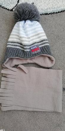 Zimná čiapka + šál veľ. 48-50, ajs,48