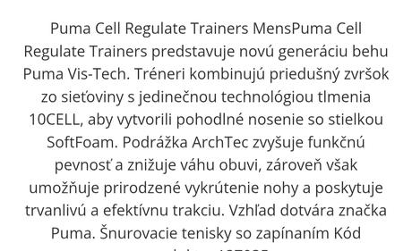 Tenisky puma cell regulate, puma,45