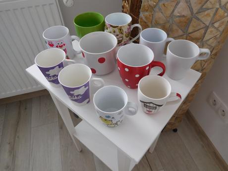 Šálky nové-nepoužívané, rozne,, 