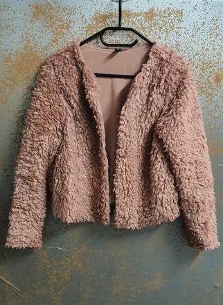 Kozusinkovy kabat h&m vel. m, h&m,m