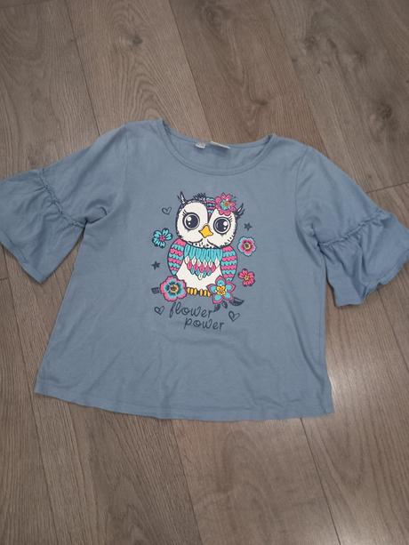 Chutné tricko so sovou 140/146, bonprix,140