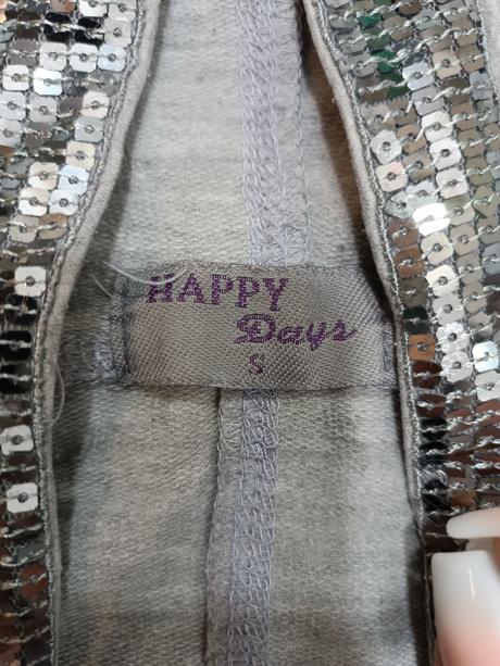 Mikina s trblietavým lemom veľ. s, s