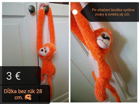 Retro hračka - opica,